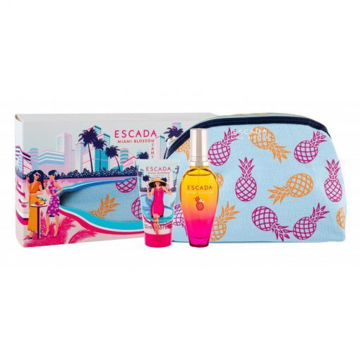 Giftset Escada Miami Blossom Edt 50ml + BL 50ml + Cosmetic Bag