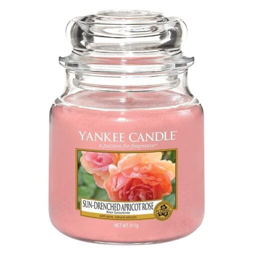 Yankee Candle Classic Medium Jar Sun-Drenched Apricot Rose 411g