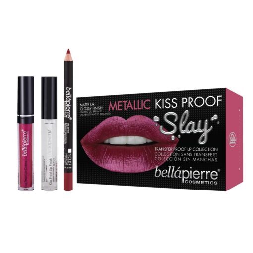 Bellapierre Metallic Kiss Proof Slay Kit - Rosy Pink