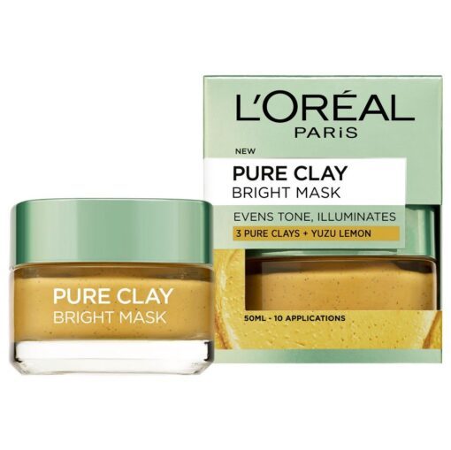 LOreal Pure Clay Bright Face Mask 50ml