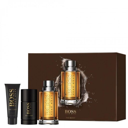 Giftset Hugo Boss The Scent Edt 100ml + SG 50ml + Dst 75ml