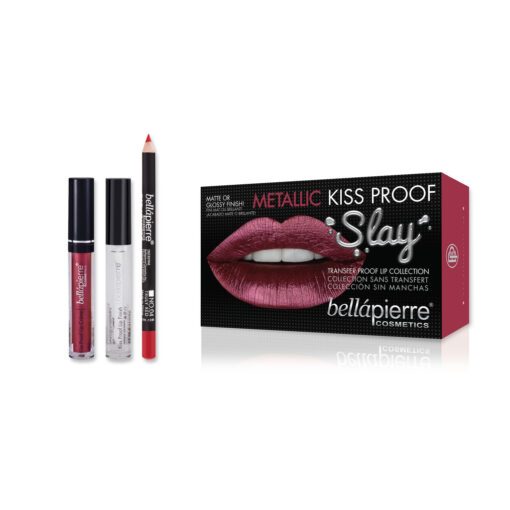 Bellapierre Kiss Proof Metallic Slay Kit - Red-esque