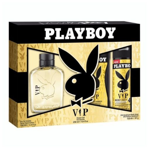 Giftset Playboy VIP Edt 100ml + SG 250ml + DSP 150ml