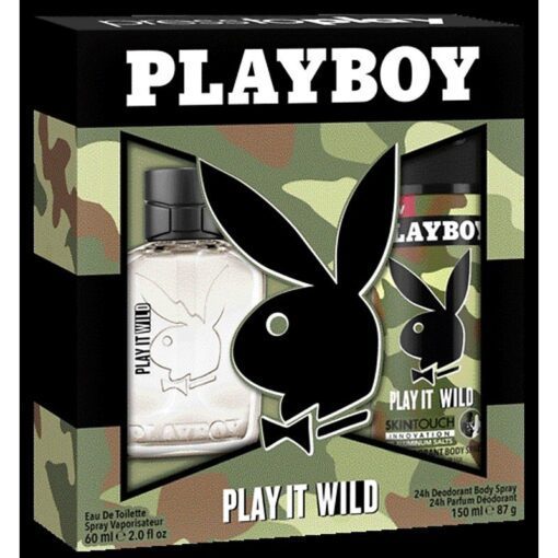 Giftset Playboy Play It Wild Edt 60ml + DSP 150ml