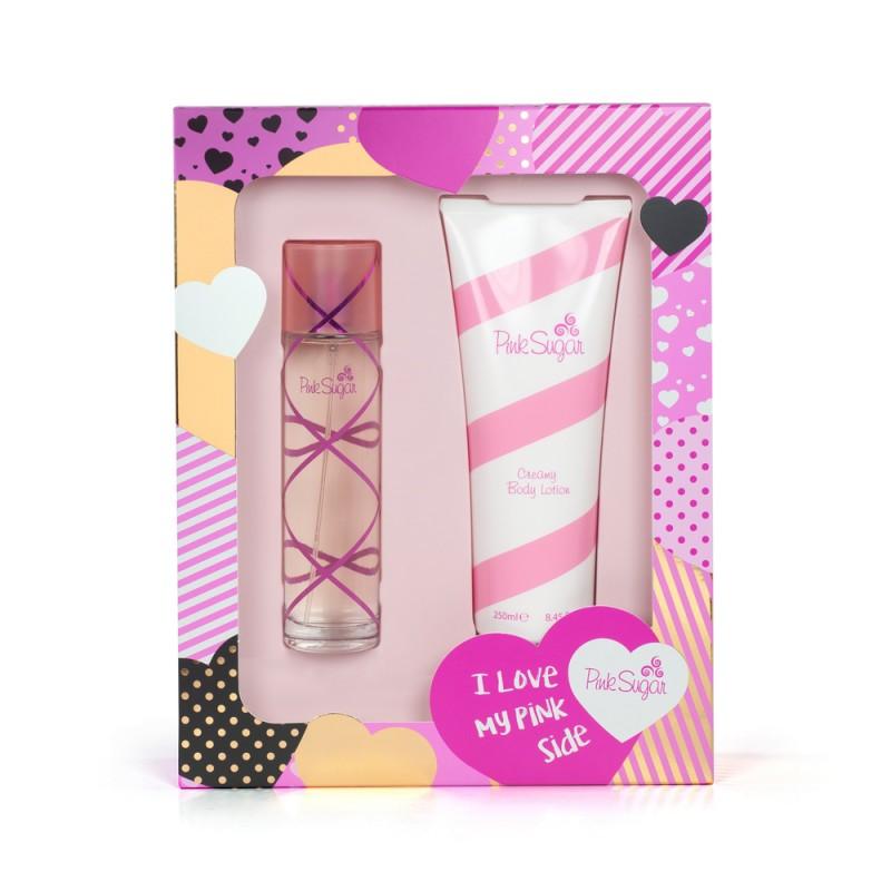 Giftset Aquolina Pink Sugar Edt 100ml + Body Lotion 250ml Giftset Aquolina Pink Sugar Edt 100ml + Body Lotion 250ml