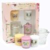 Giftset Yankee Candle Garden Hideaway 3 Votive and Candle Holder