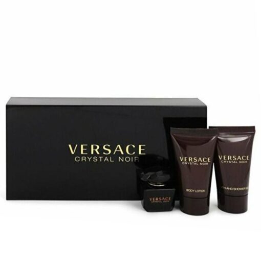 Giftset Versace Crystal Noir Edt 5ml Mini Set