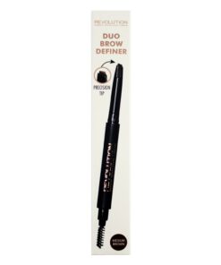 Makeup Revolution Duo Brow Pencil Medium Brown