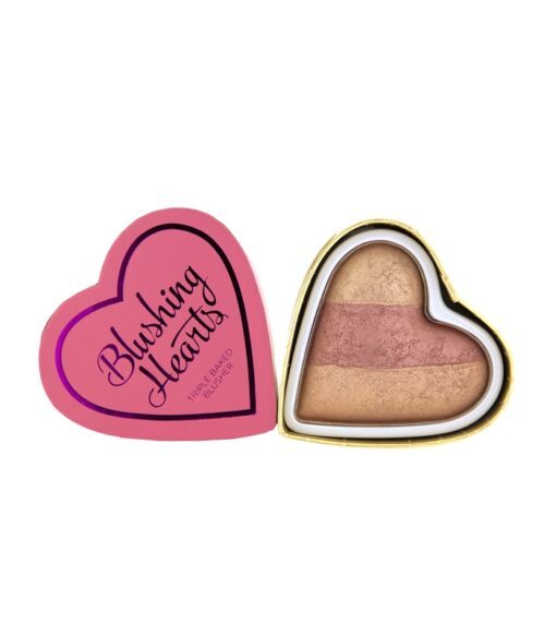 Makeup Revolution Blushing Hearts - Peachy Keen Hearts Blusher