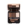 Makeup Revolution Brow Sculpt Kit - Dark Brown