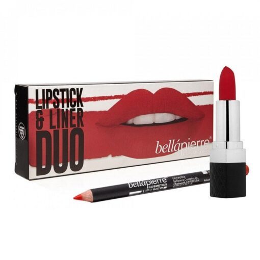 Bellapierre Lipstick & Liner Duo - Fire Red