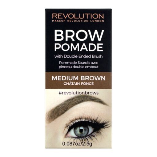 Makeup Revolution Brow Pomade - Medium Brown