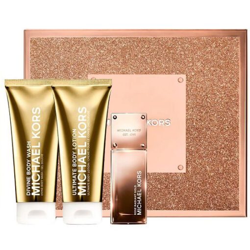 Giftset Michael Kors Rose Radiant Gold Edp 50ml + BL + SG 100ml