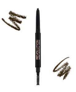 Makeup Revolution Duo Brow Pencil Medium Brown