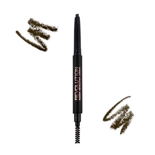 Makeup Revolution Duo Brow Pencil Medium Brown