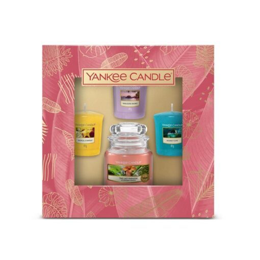 Giftset Yankee Candle 1 Small Jar 3 Votive Candles - The Last Paradise