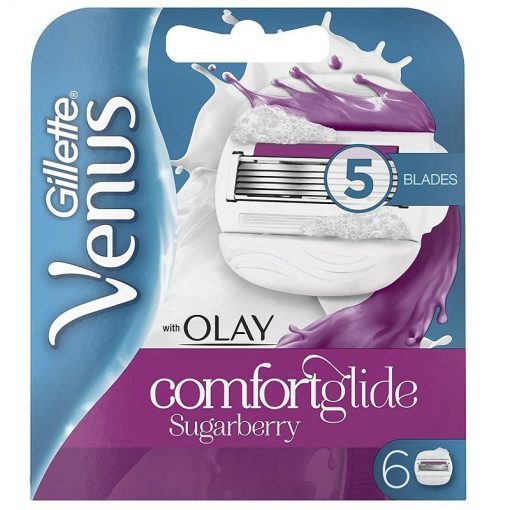 Gillette Venus with OLAY Comfortglide Sugarberry Blades 6-pack