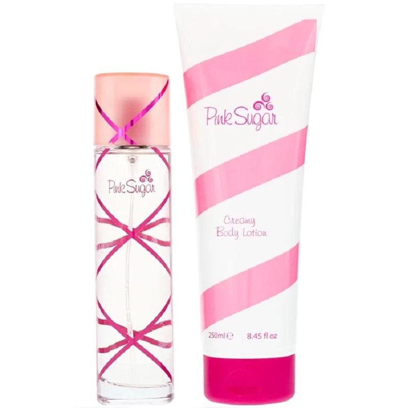 Giftset Aquolina Pink Sugar Edt 100ml + Body Lotion 250ml Giftset Aquolina Pink Sugar Edt 100ml + Body Lotion 250ml
