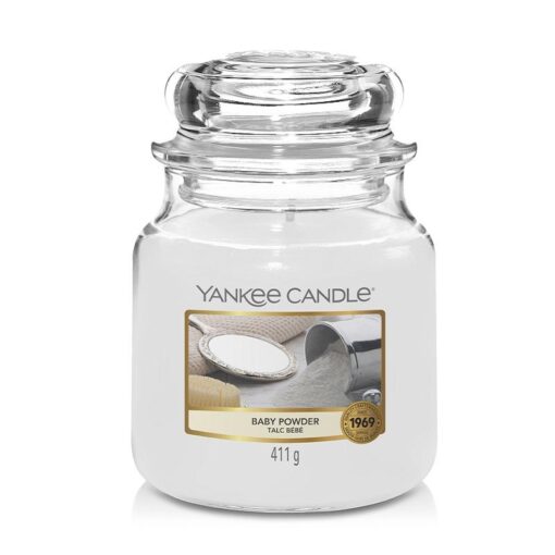 Yankee Candle Classic Medium Jar Baby Powder 411g