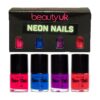 Beauty UK Neon Nail Polish Set 2 4x9ml