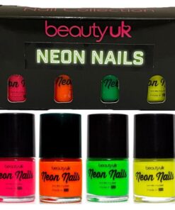 Beauty UK Neon Nail Polish Set 1 4x9ml