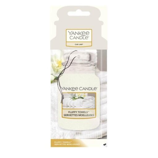 Yankee Candle Car Jar Air Freshener Fluffy Towels