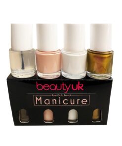 Beauty UK Rose Gold French Manicure Set 4x9ml