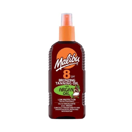 Malibu Bronzing Tanning Oil with Argan SPF8 100ml