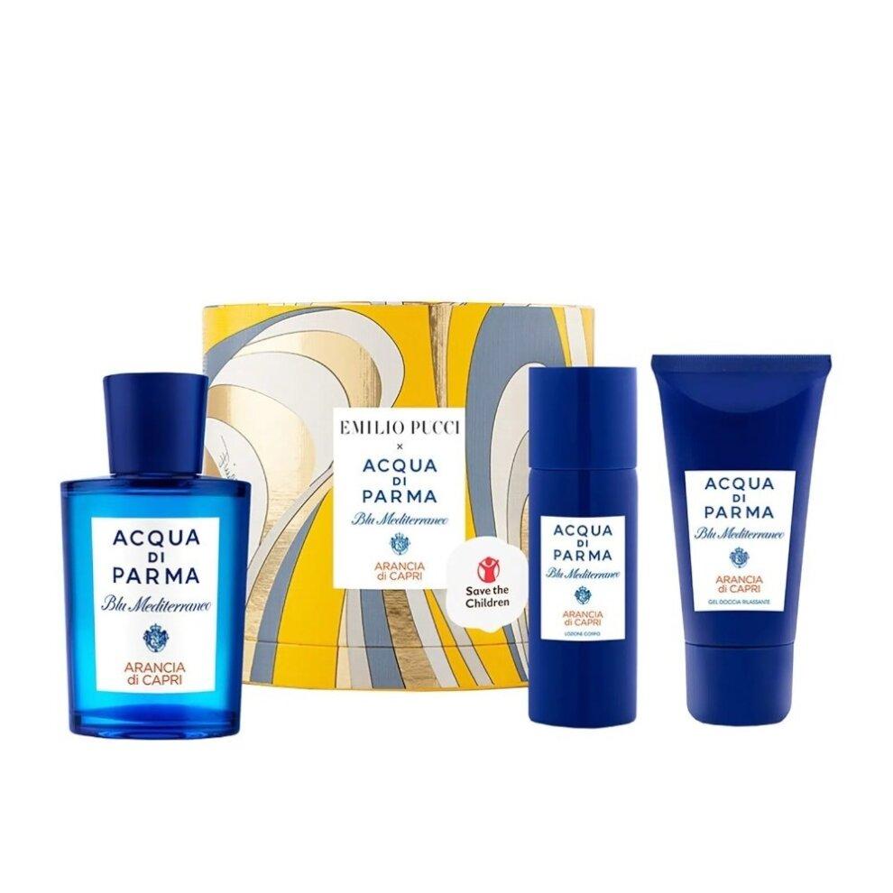Giftset Acqua di Parma Blu Mediterraneo Arancia di Capri Edt 75ml + Shower Gel 40ml + Body Lotion 50ml Giftset Acqua di Parma Blu Mediterraneo Arancia di Capri Edt 75ml + Shower Gel 40ml + Body Lotion 50ml