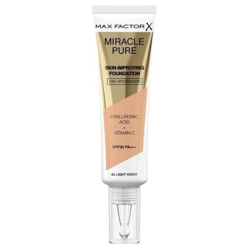 Max Factor Miracle Pure Skin-Improving Foundation 40 Light Ivory 30ml