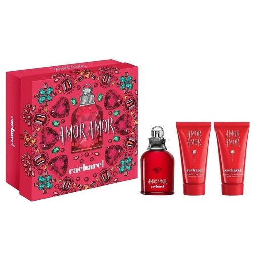 Giftset Cacharel Amor Amor 50ml EDT Spray 2x 50ml Body Lotion