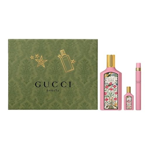 Giftset Gucci Flora Gorgeous Gardenia Edp 100ml + Edp 10ml + Edp 5ml