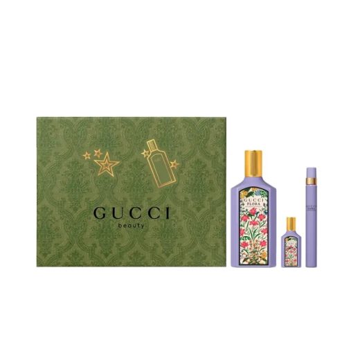 Giftset Gucci Flora Gorgeous Magnolia Edp 100ml + Edp 10ml + Edp 5ml