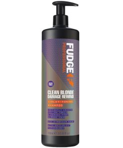 Fudge Clean Blonde Damage Rewind Violet-Toning Shampoo 1000ml