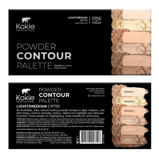 Kokie Powder Contour Palette Light/Medium