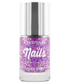 Beauty UK Glitter Nail Polish - Andromeda Purple