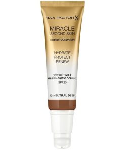 Max Factor Miracle Second Skin Foundation 12 Neutral Deep