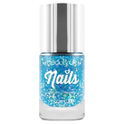 Beauty UK Glitter Nail Polish - Supernova Blue