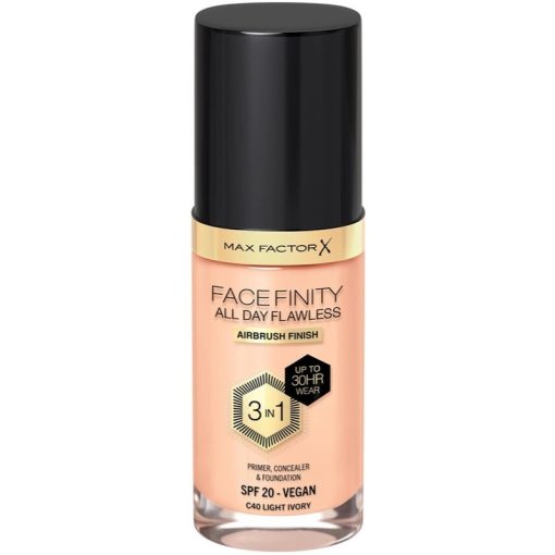 Max Factor Facefinity 3 In 1 Foundation 40 Light Ivory