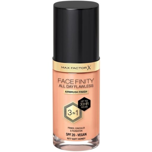 Max Factor Facefinity 3 In 1 Foundation 77 Soft Honey