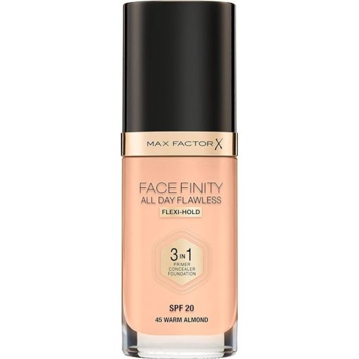 Max Factor Facefinity 3 In 1 Foundation 45 Warm Almond