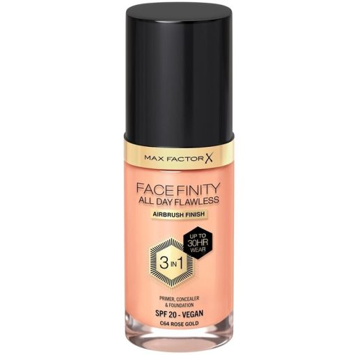 Max Factor Facefinity 3 In 1 Foundation 64 Rose Gold