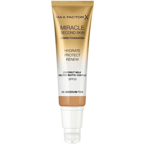 Max Factor Miracle Second Skin Foundation 08 Medium Tan