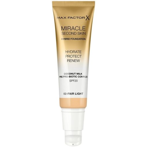 Max Factor Miracle Second Skin Foundation 02 Fair Light