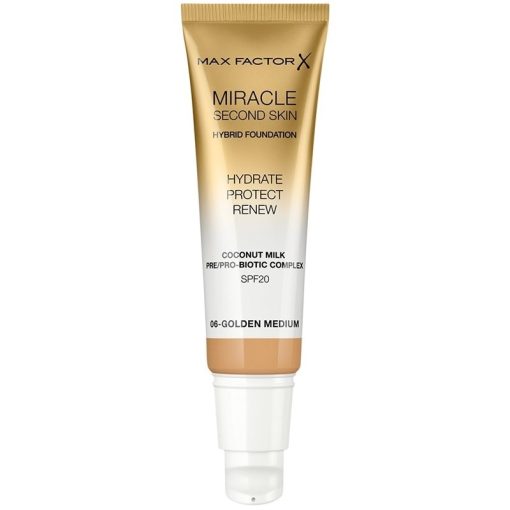 Max Factor Miracle Second Skin Foundation 06 Golden Medium