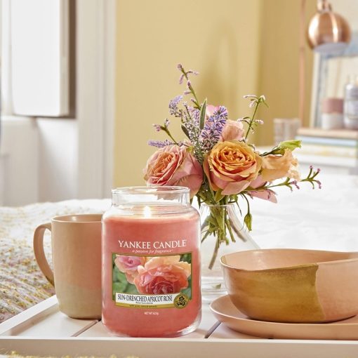 Yankee Candle Classic Large Jar Sun-Drenched Apricot Rose 623g