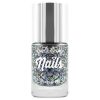 Beauty UK Glitter Nail Polish - Midnight Sky Black