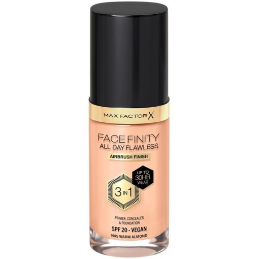 Max Factor Facefinity 3 In 1 Foundation 45 Warm Almond