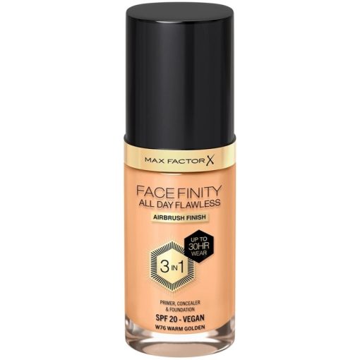 Max Factor Facefinity 3 In 1 Foundation 76 Warm Golden