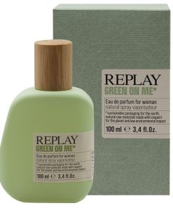 Giftset Replay Green On Me Woman Edp 100ml + Pochette